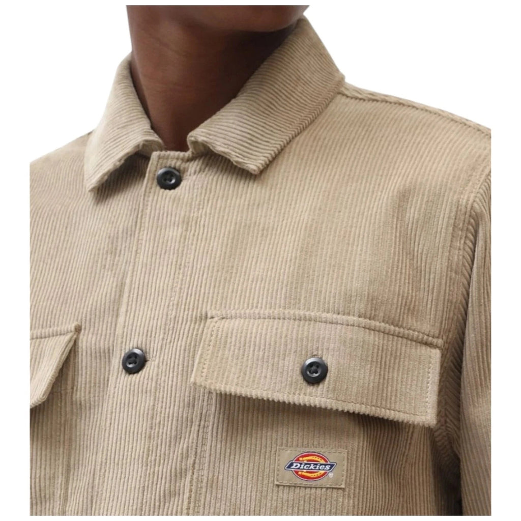 Men's Dickies Corduroy Shirt Cotton Button Up