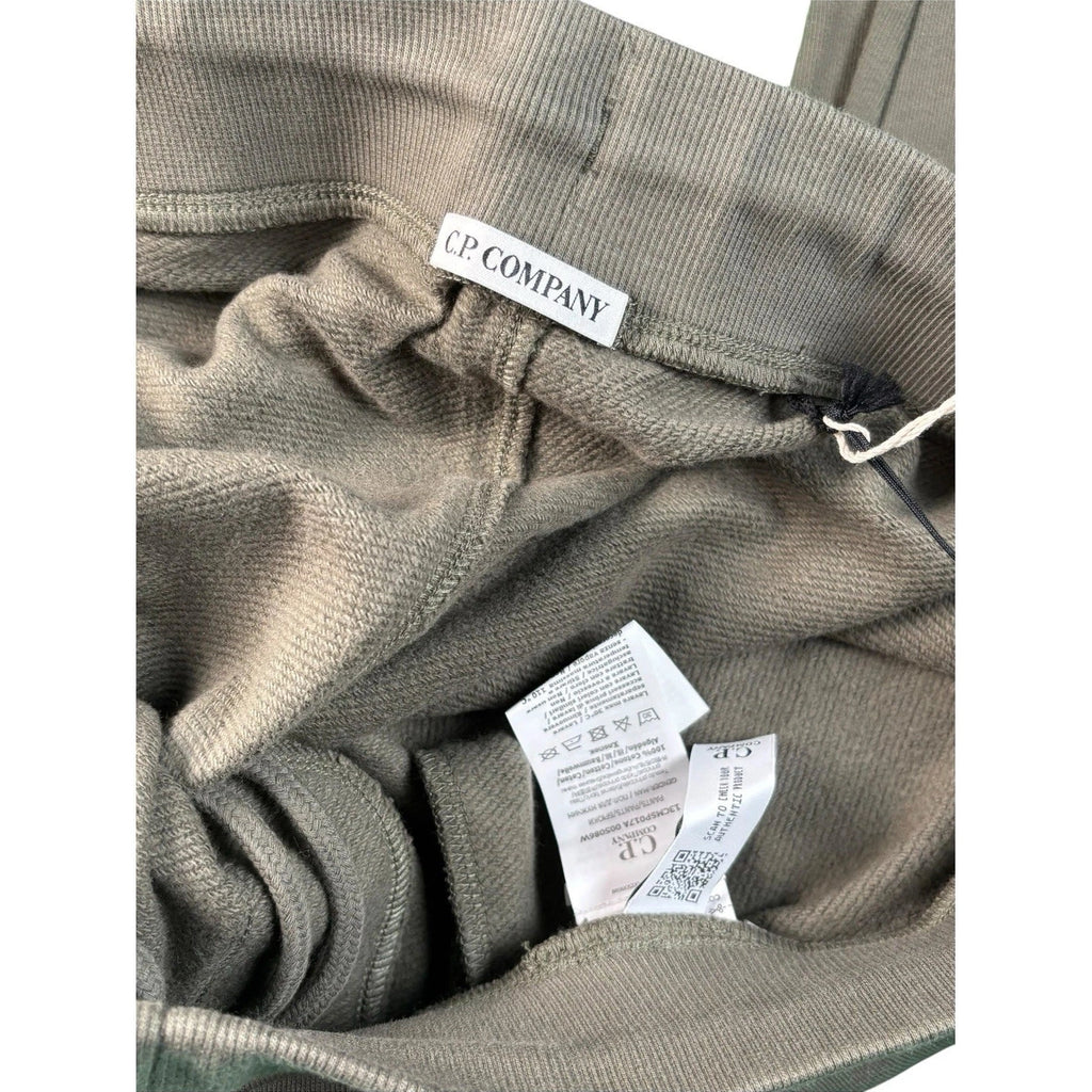 Men's Green Diagonal Raised Fleece Joggers