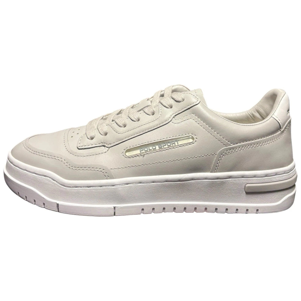 Men's Grey Ralph Lauren PS300 Trainers Leather
