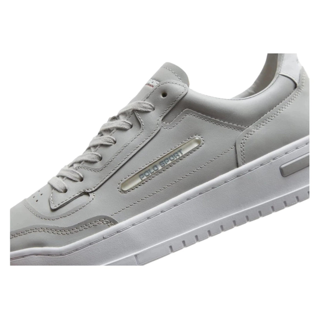 Men's Grey Ralph Lauren PS300 Trainers Leather