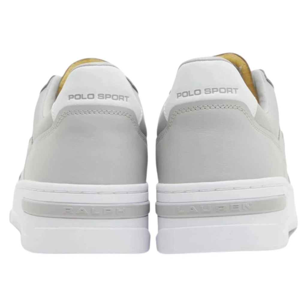 Men's Grey Ralph Lauren PS300 Trainers Leather