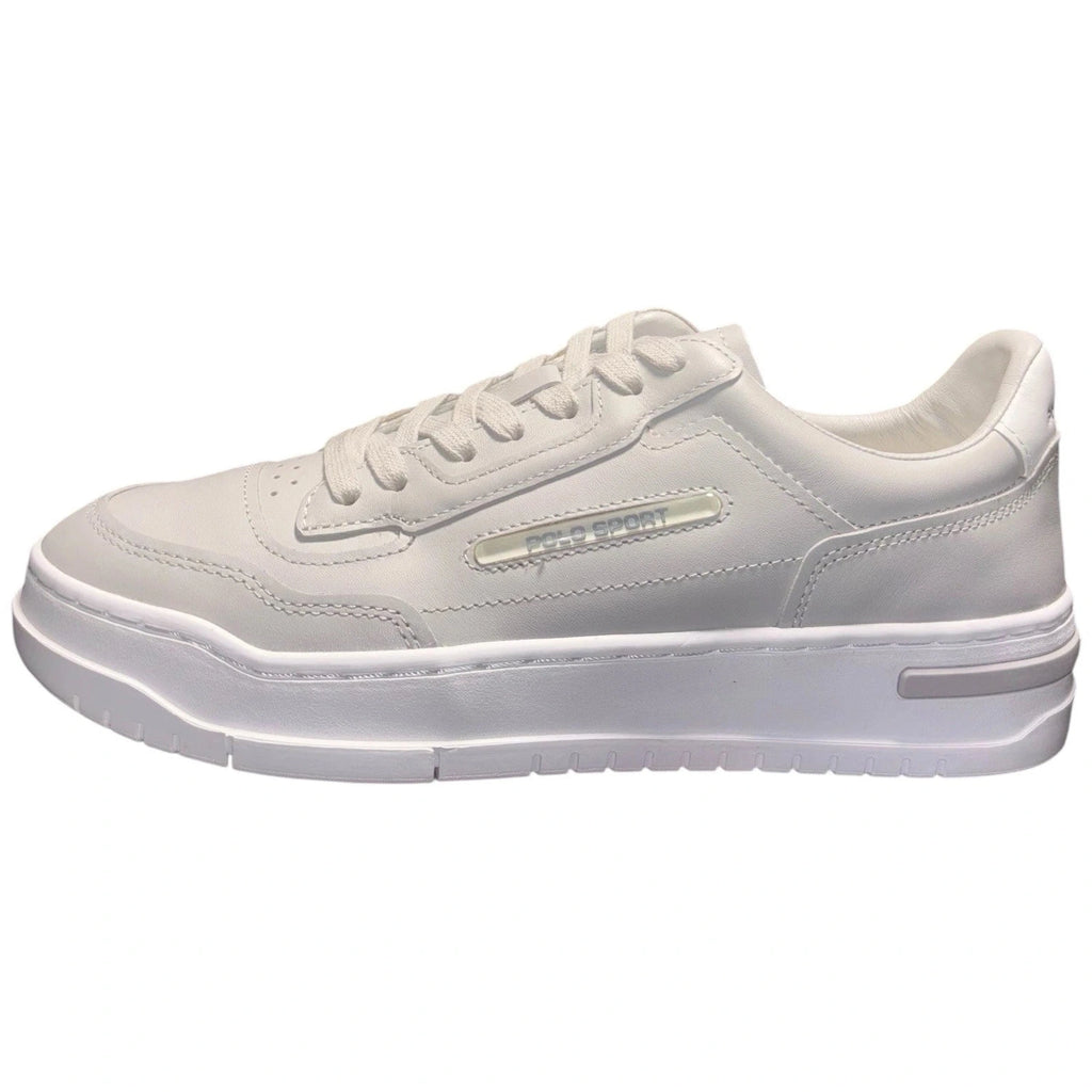 Men's Grey Ralph Lauren PS300 Trainers Leather