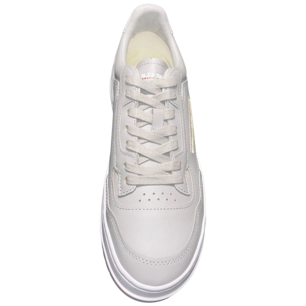 Men's Grey Ralph Lauren PS300 Trainers Leather