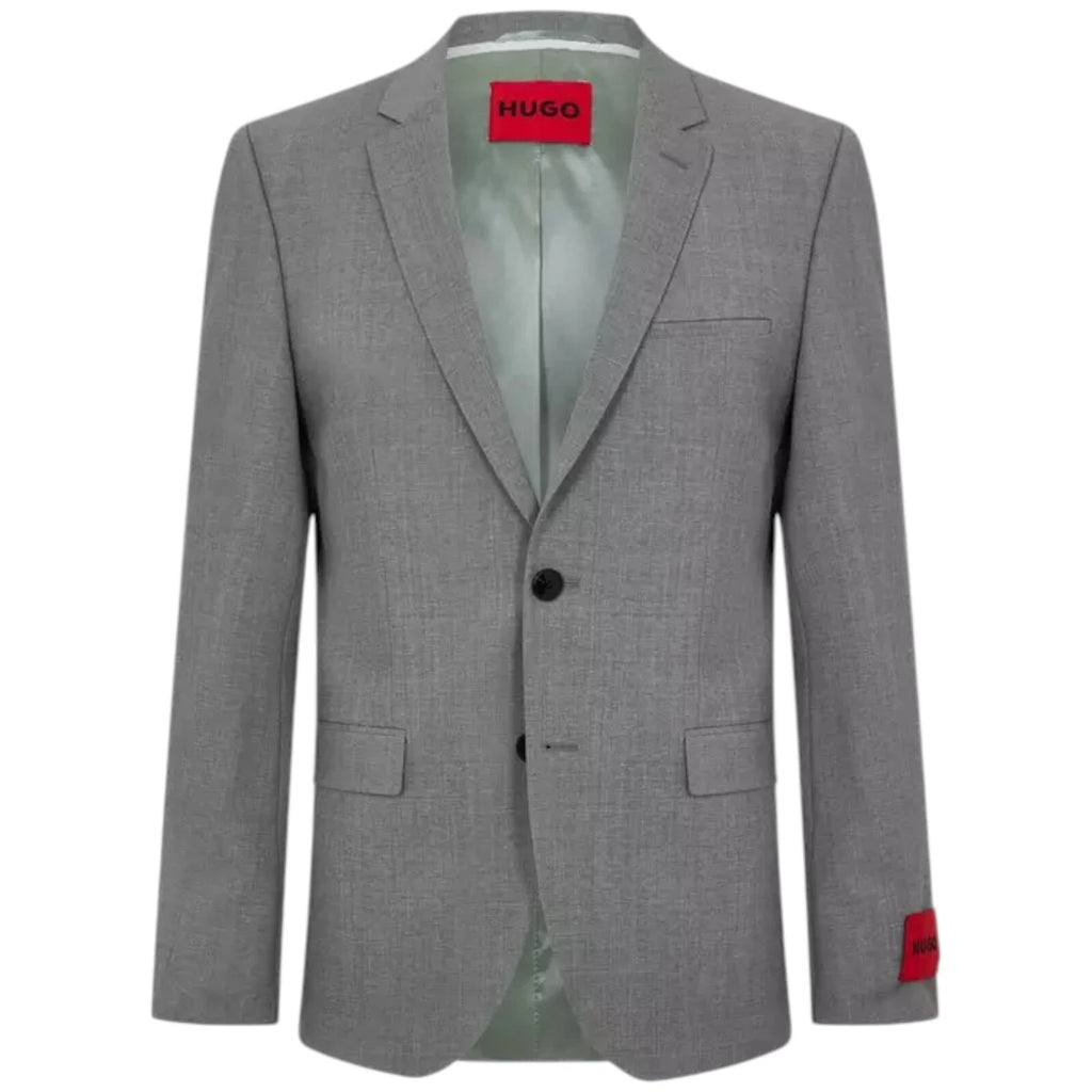 Hugo Men's Grey Slim Fit Suit Jacket