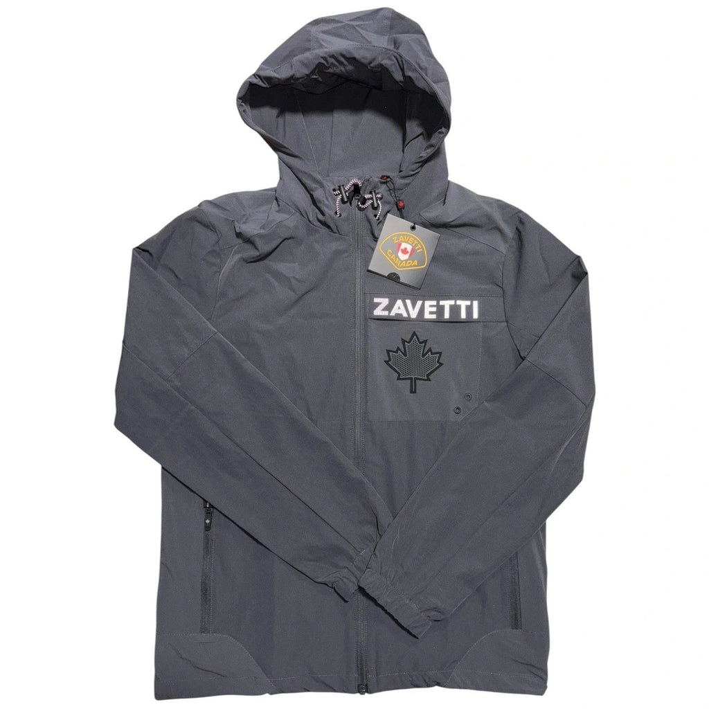 Men's Grey Zavetti Canada Giotto Windrunner Jacket