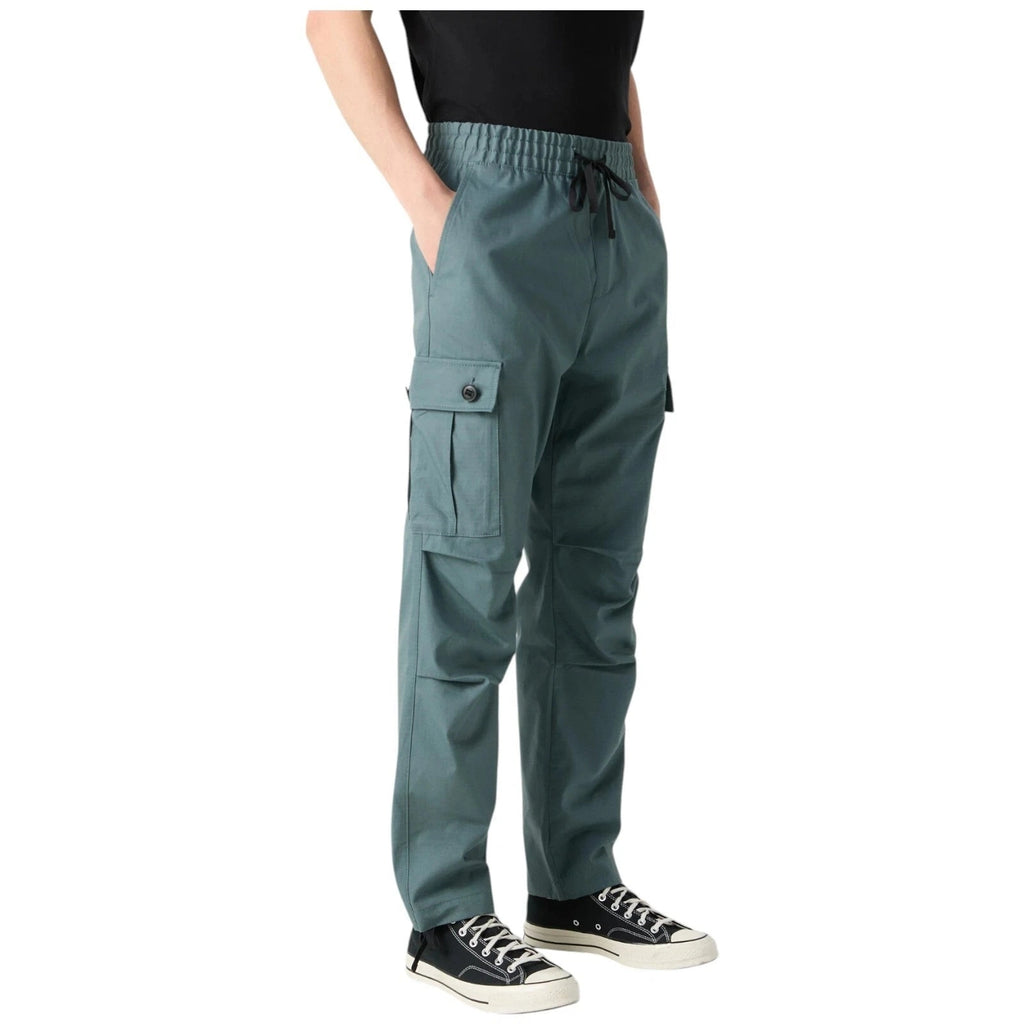 Men's HUGO Cargo Trousers in Khaki Dark Green