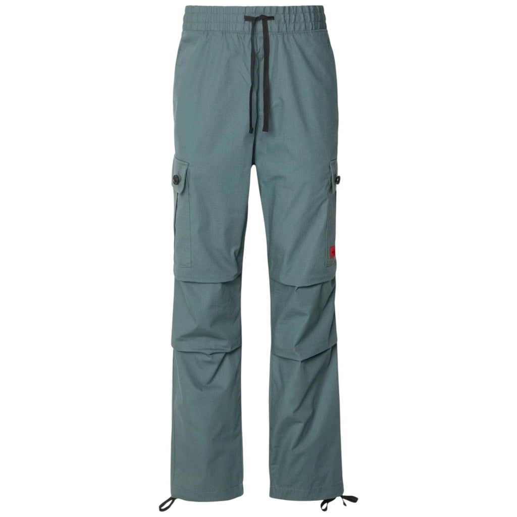 Men's HUGO Cargo Trousers in Khaki Dark Green