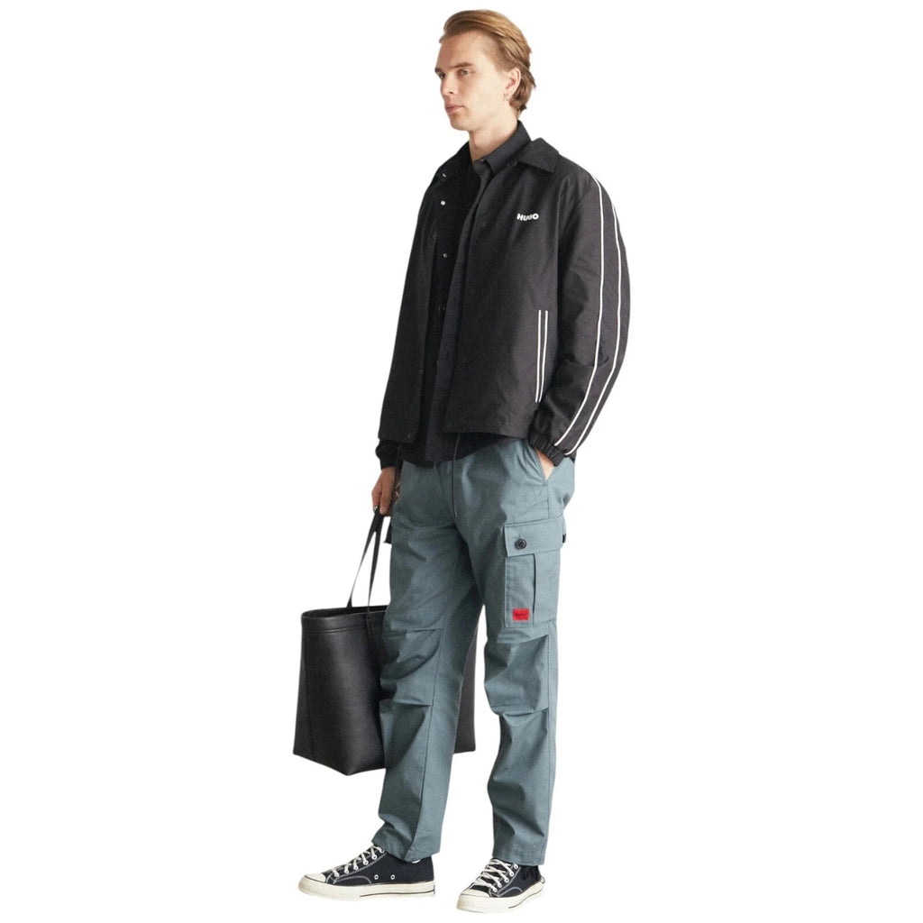 Men's HUGO Cargo Trousers in Khaki Dark Green