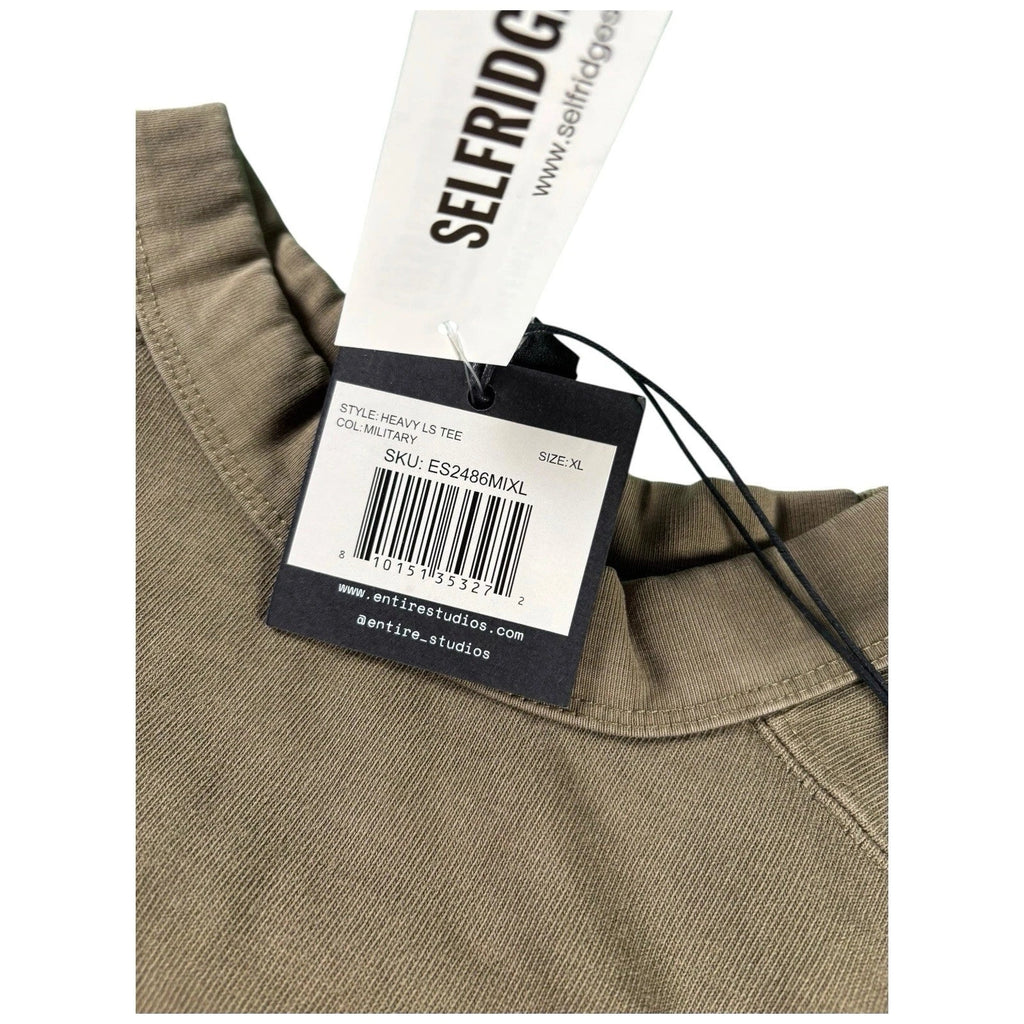 Entire StudiosMen's Heavy Long Sleeve Shirt Military Green