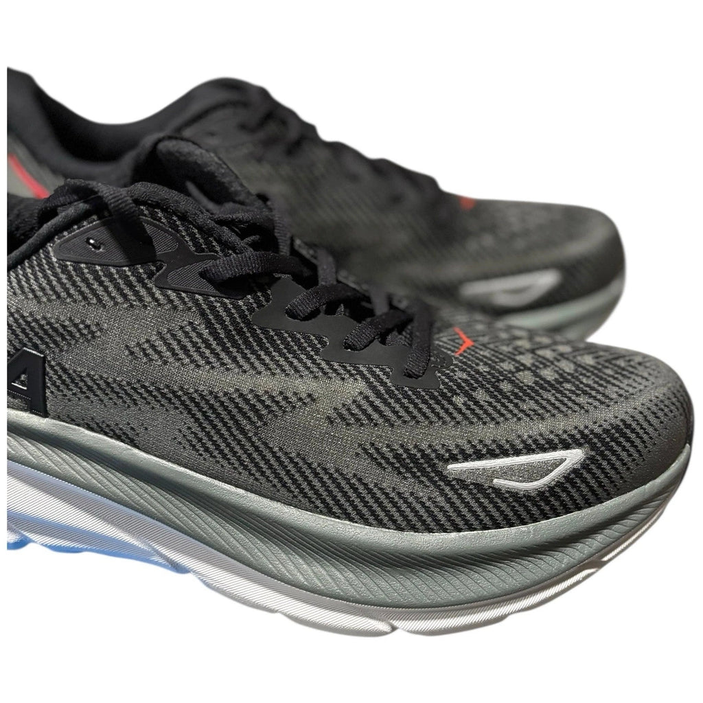 Men's Hoka One One Clifton 9 Trainers in Grey Black