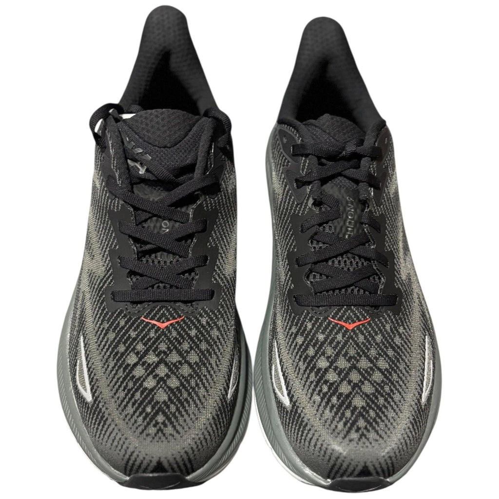 Men's Hoka One One Clifton 9 Trainers in Grey Black
