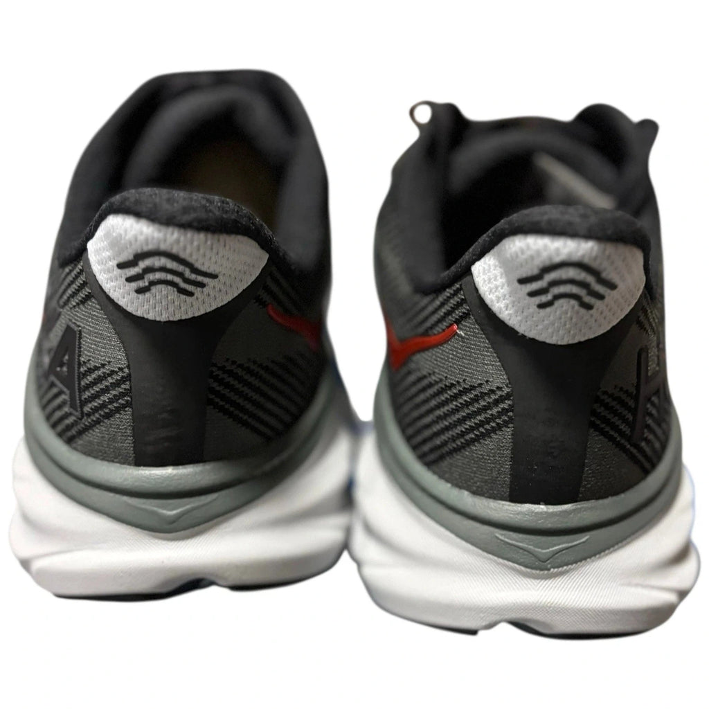 Men's Hoka One One Clifton 9 Trainers in Grey Black