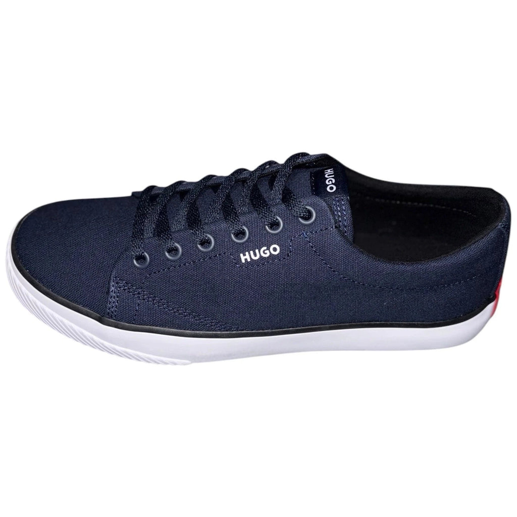 Men's Hugo Boss Navy Lace Up Shoes Canvas Trainers