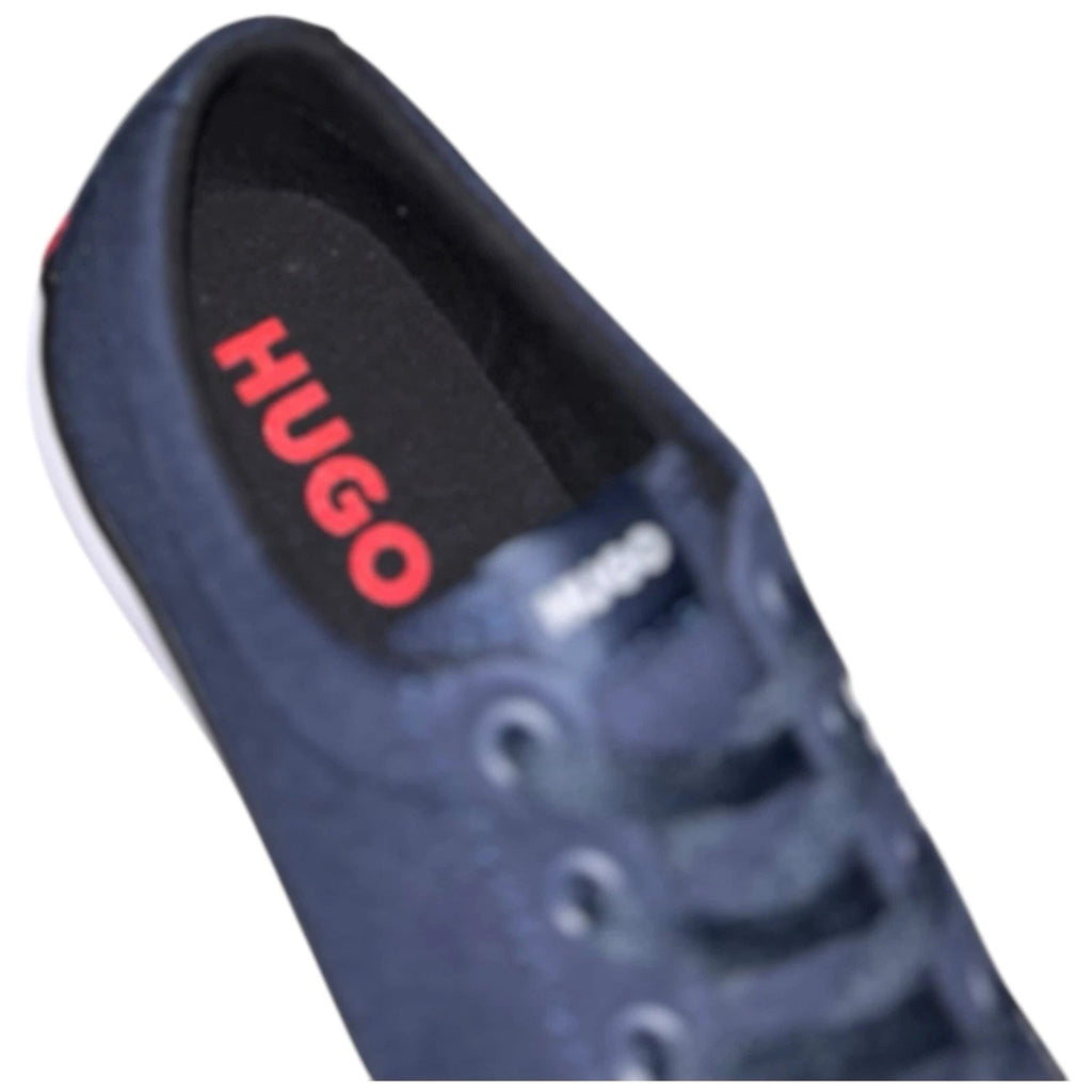 Men's Hugo Boss Navy Lace Up Shoes Canvas Trainers