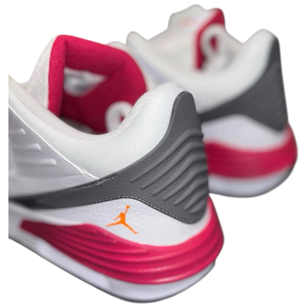 Men's Jordan Max Aura 5 White Vivid Orange Sneaker