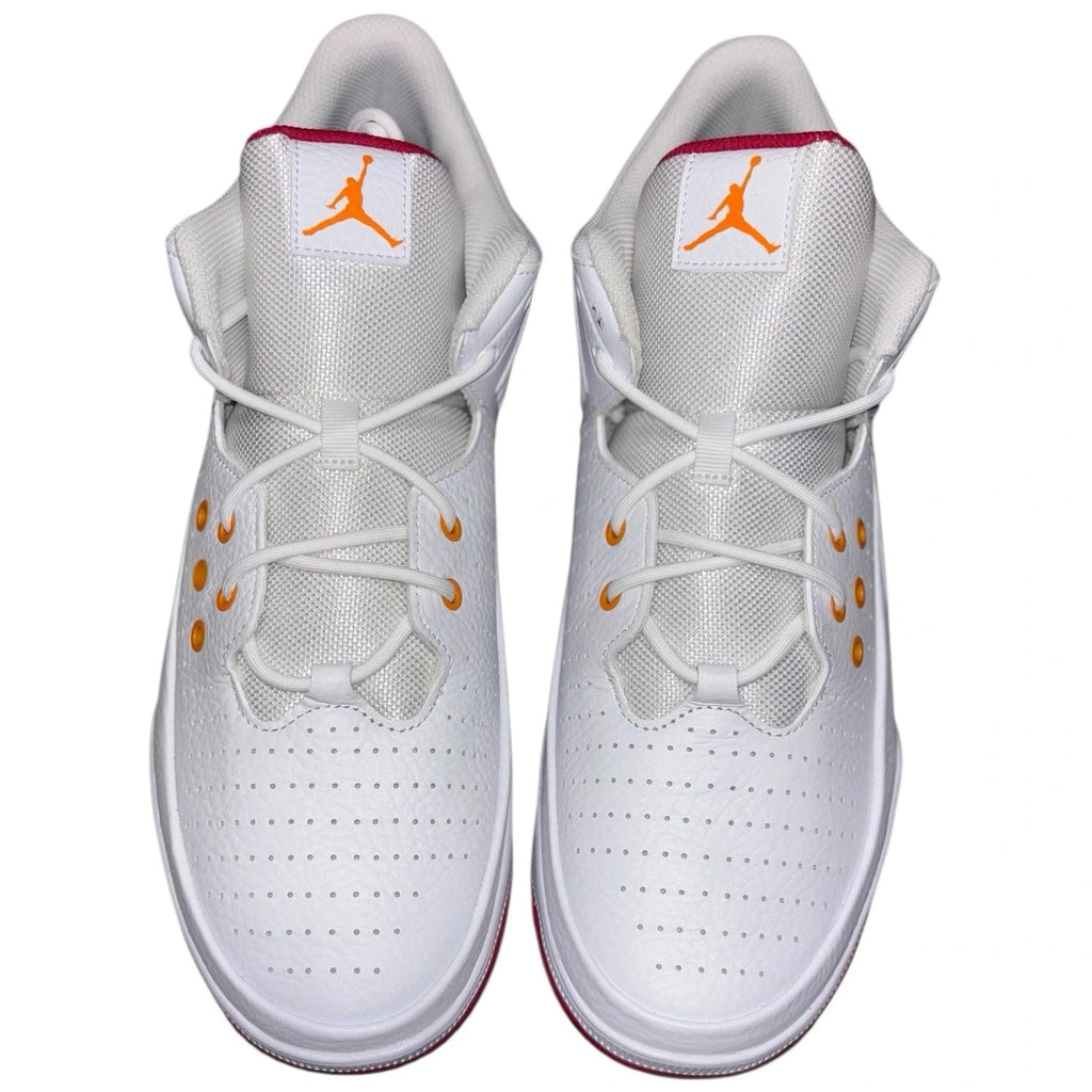Men's Jordan Max Aura 5 White Vivid Orange Sneaker
