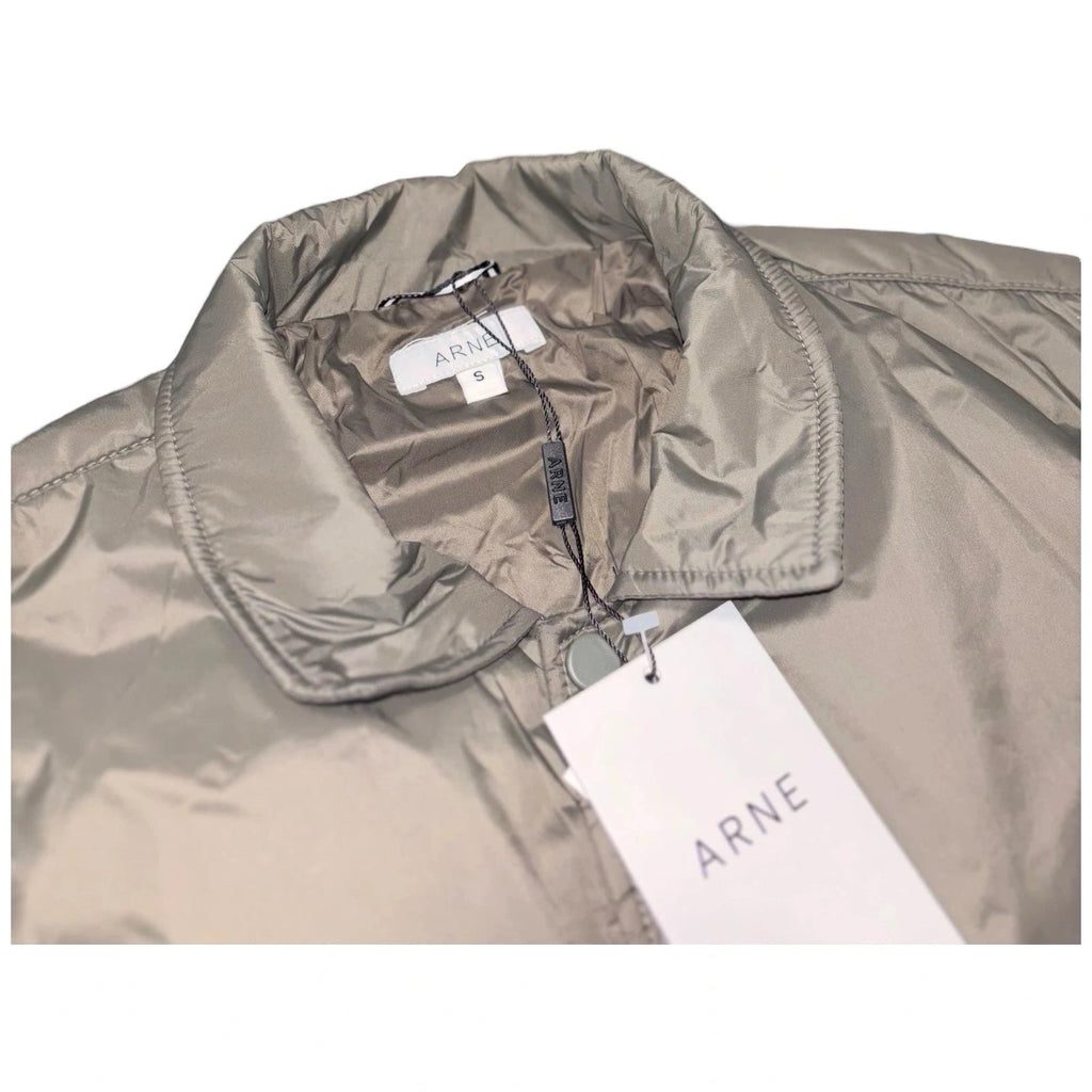 ARNE Khaki Green Shell Bomber Jacket
