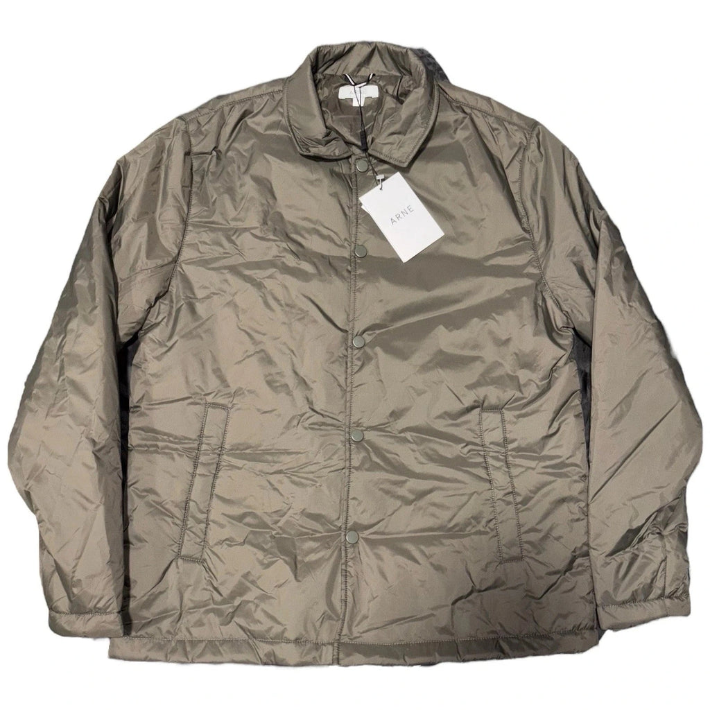 ARNE Khaki Green Shell Bomber Jacket