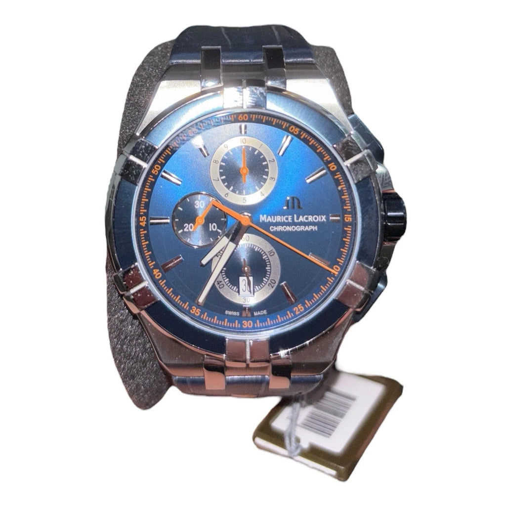 Men's Maurice Lacroix Aikon Chronograph 44mm Blue Watch