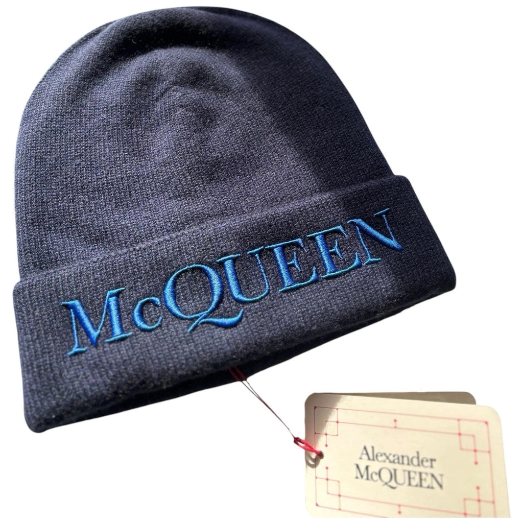 Men's Navy Blue Cashmere Cotton Beanie