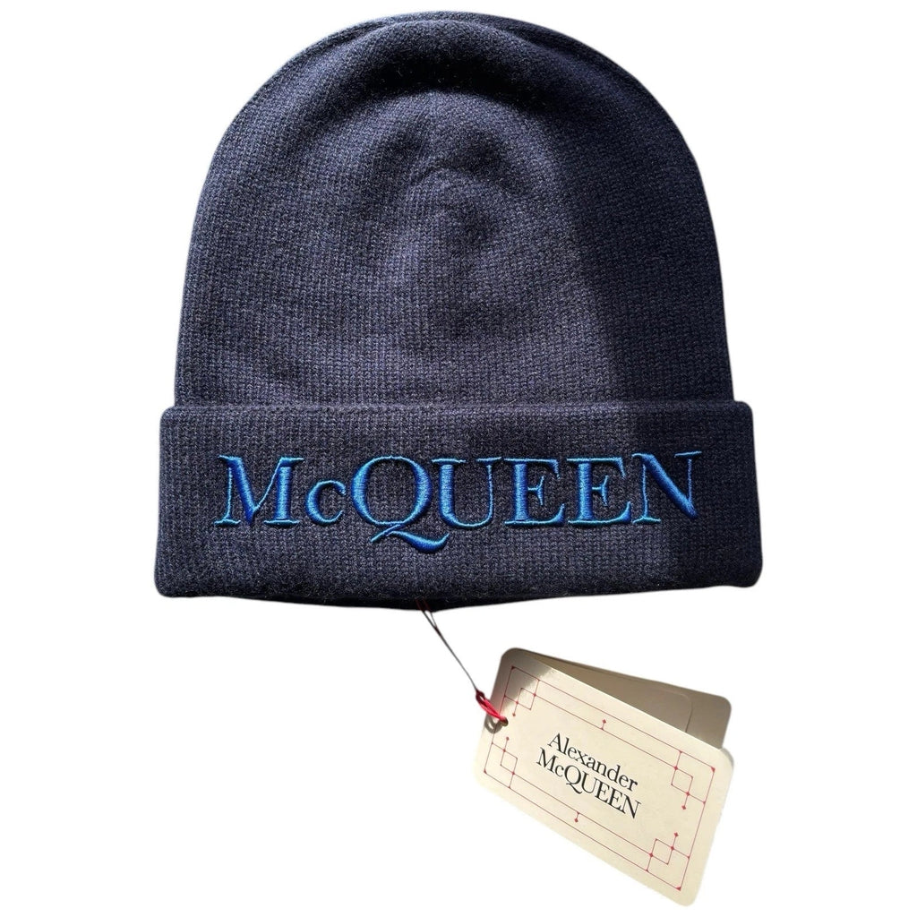 Men's Navy Blue Cashmere Cotton Beanie
