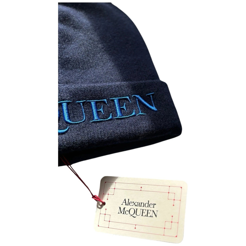 Men's Navy Blue Cashmere Cotton Beanie