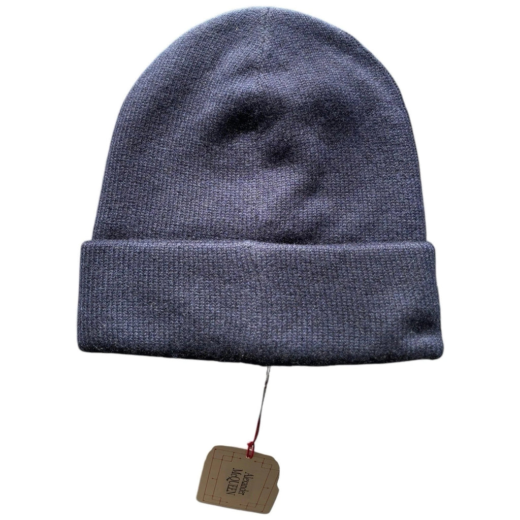 Men's Navy Blue Cashmere Cotton Beanie