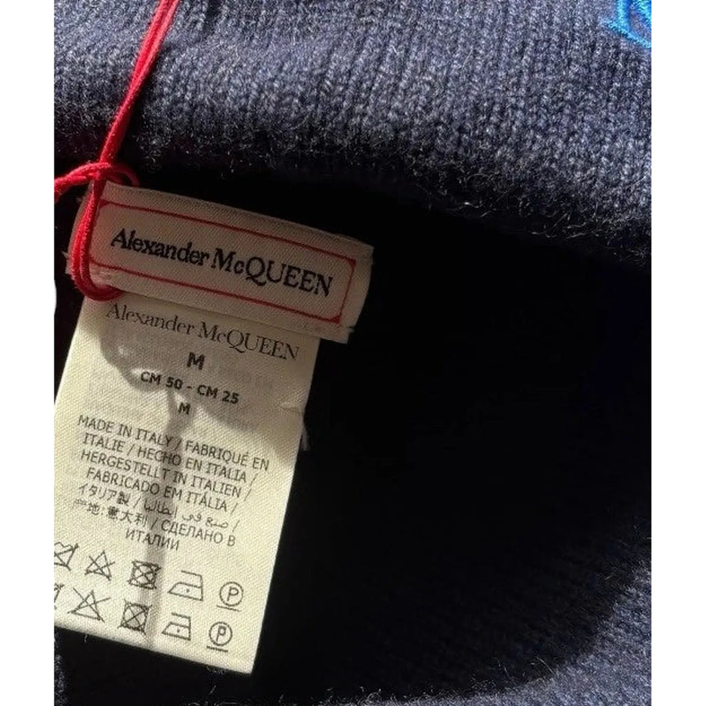 Men's Navy Blue Cashmere Cotton Beanie