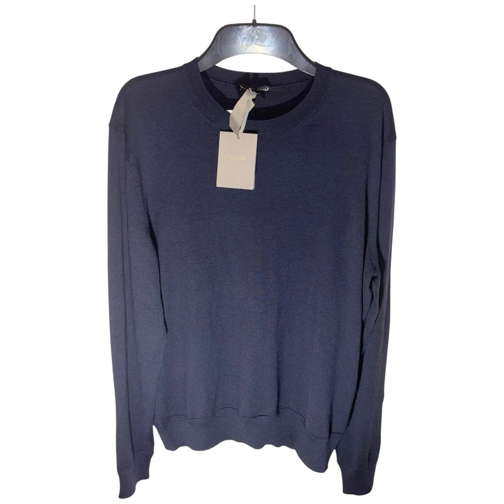 Tom Ford Men's Navy Wool Knitted Jumper