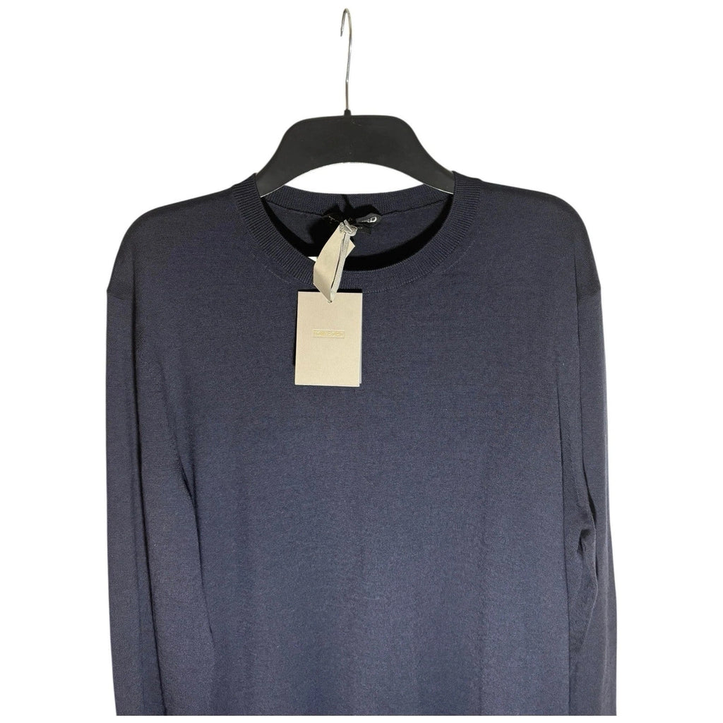 Tom Ford Men's Navy Wool Knitted Jumper