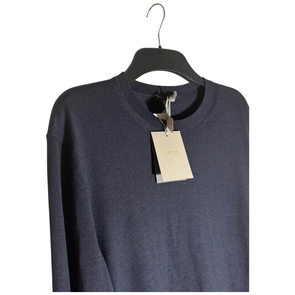 Tom Ford Men's Navy Wool Knitted Jumper
