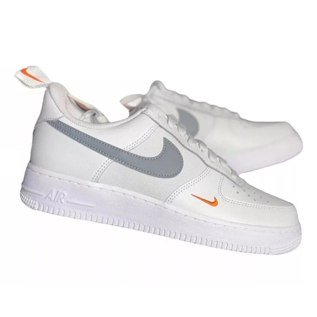 Men's Nike Air Force 1 07 Photon Dust Safety Orange SE Sneakers