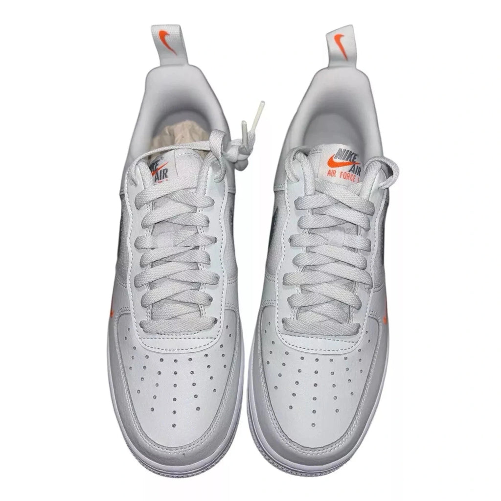 Men's Nike Air Force 1 07 Photon Dust Safety Orange SE Sneakers