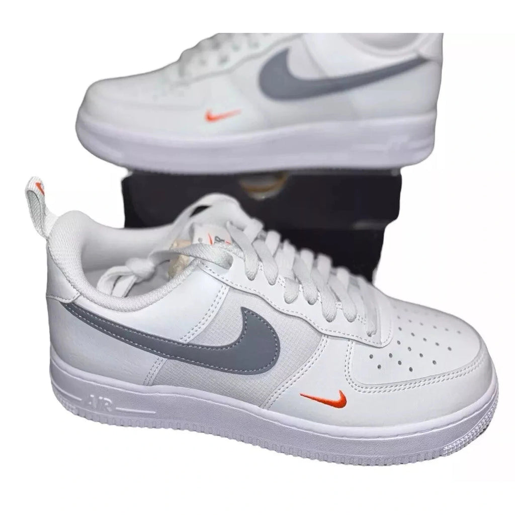 Men's Nike Air Force 1 07 Photon Dust Safety Orange SE Sneakers
