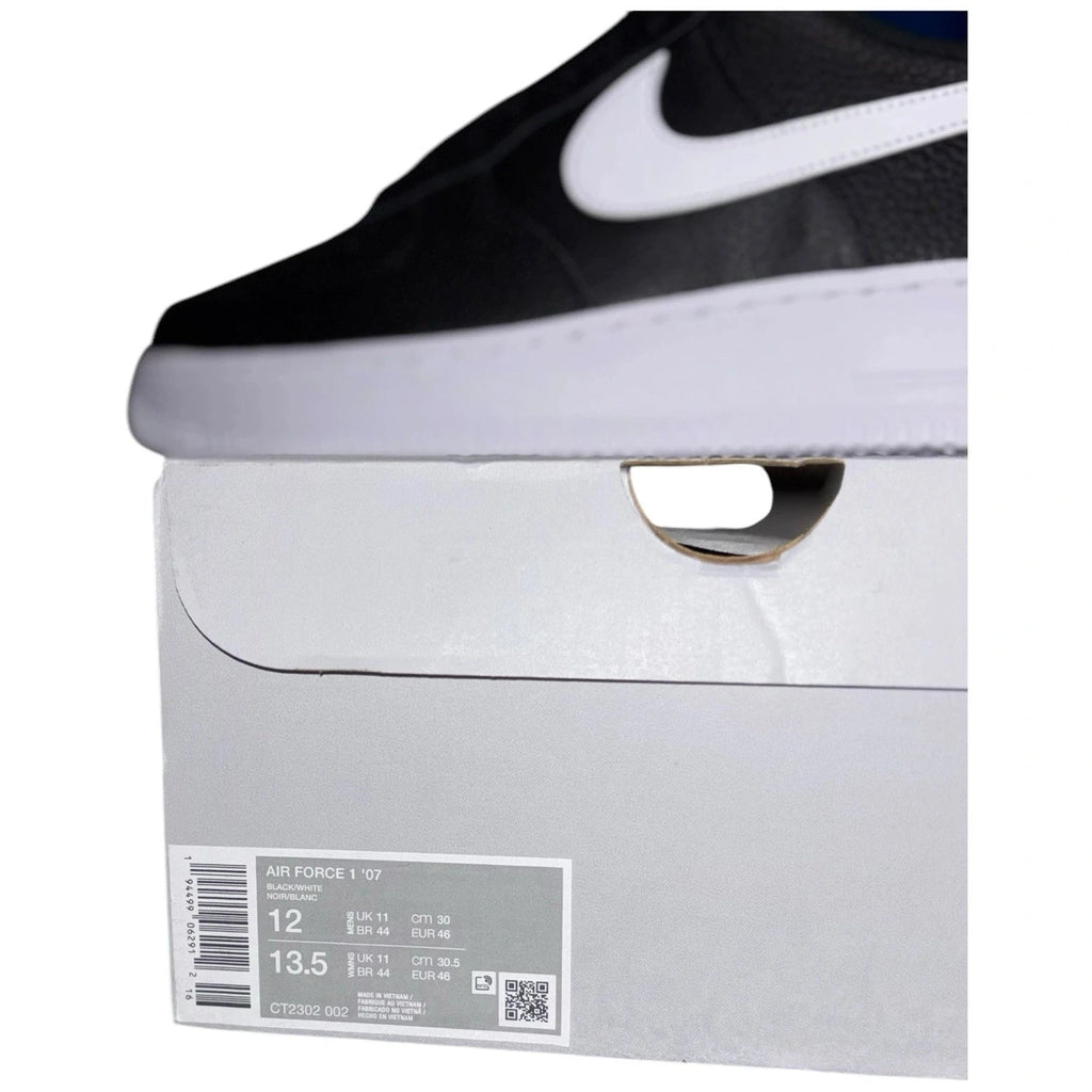 Men's Nike Air Force 1 Black White Trainers