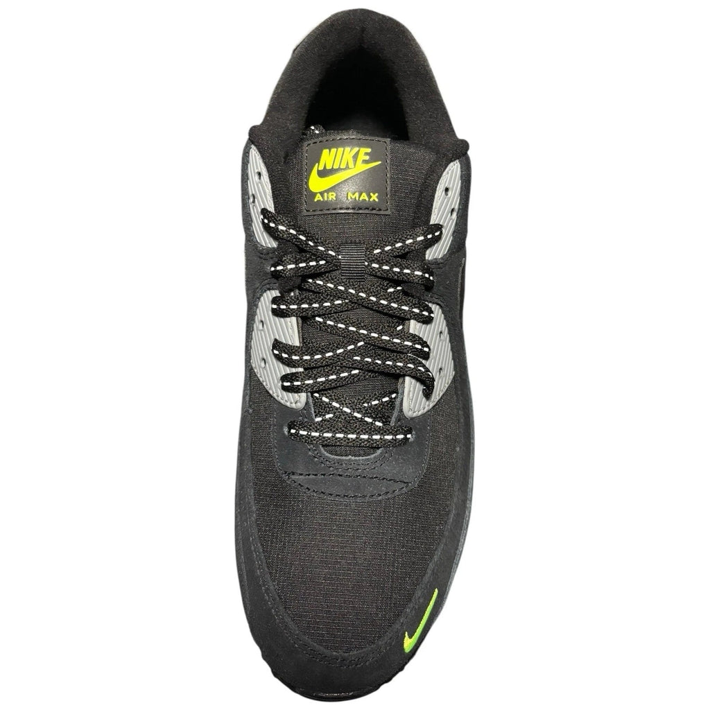 Men's Nike Air Max 90 Black Volt Cool Grey Trainer