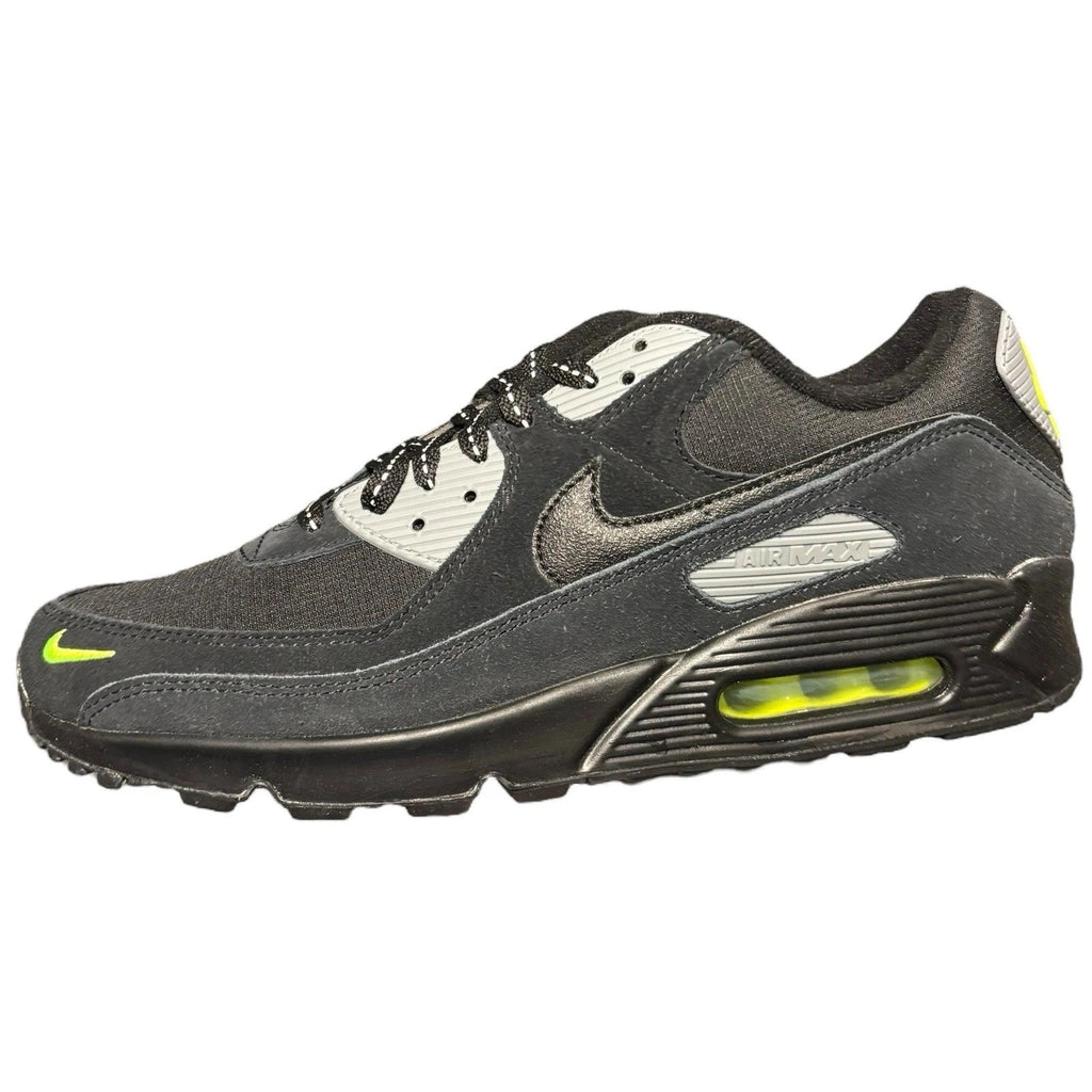 Men's Nike Air Max 90 Black Volt Cool Grey Trainer