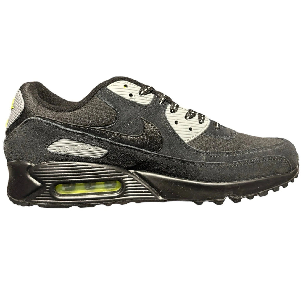 Men's Nike Air Max 90 Black Volt Cool Grey Trainer