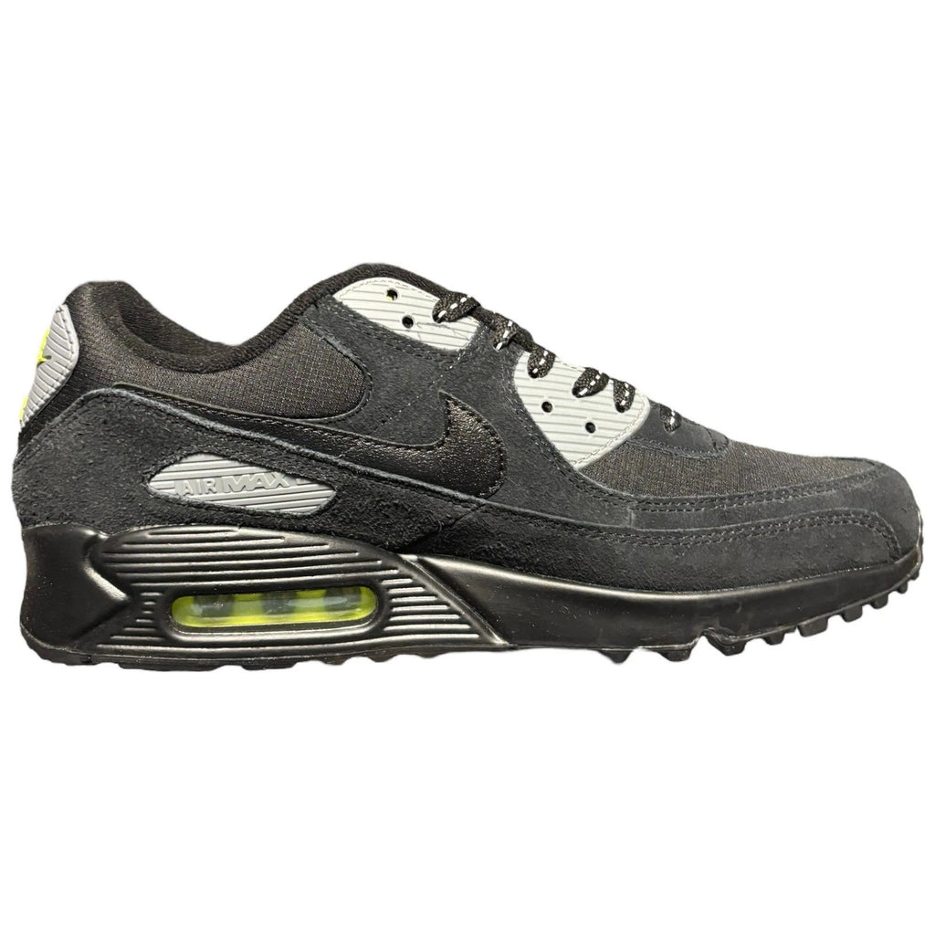 Men's Nike Air Max 90 Black Volt Cool Grey Trainer