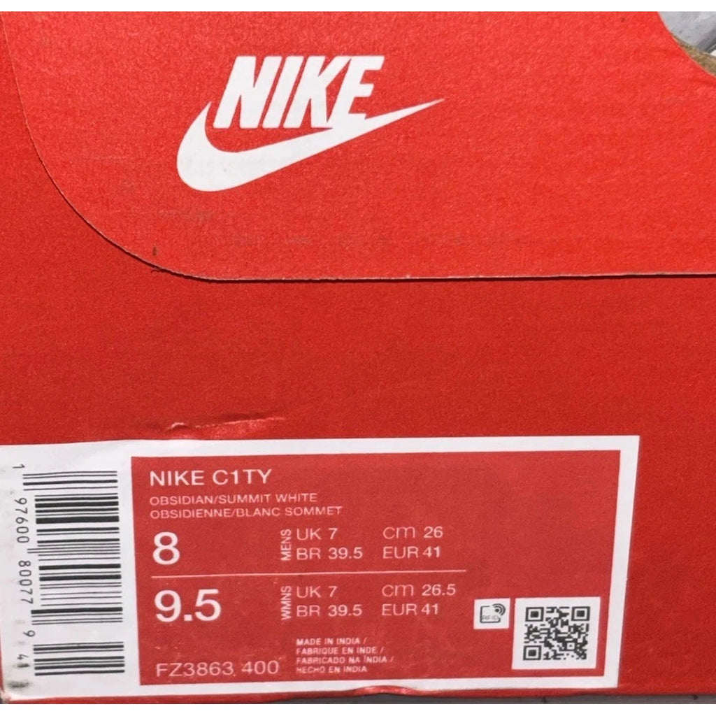 Men's Nike C1TY Street Sneaker in Obsidian Summit White