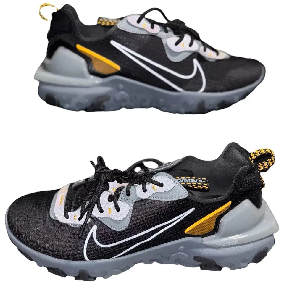 Men's Nike React Vision Black Grey Laser Orange