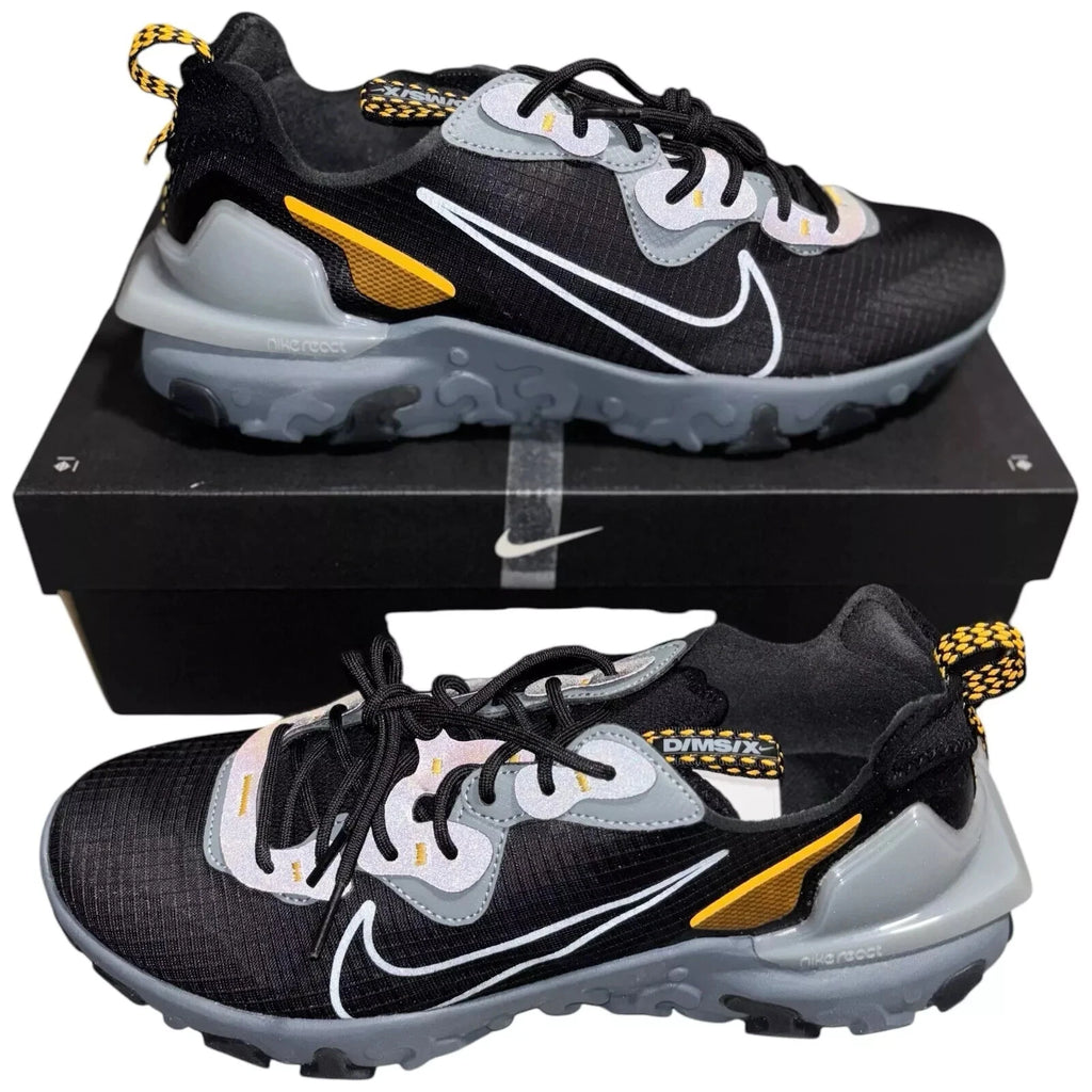 Men's Nike React Vision Black Grey Laser Orange