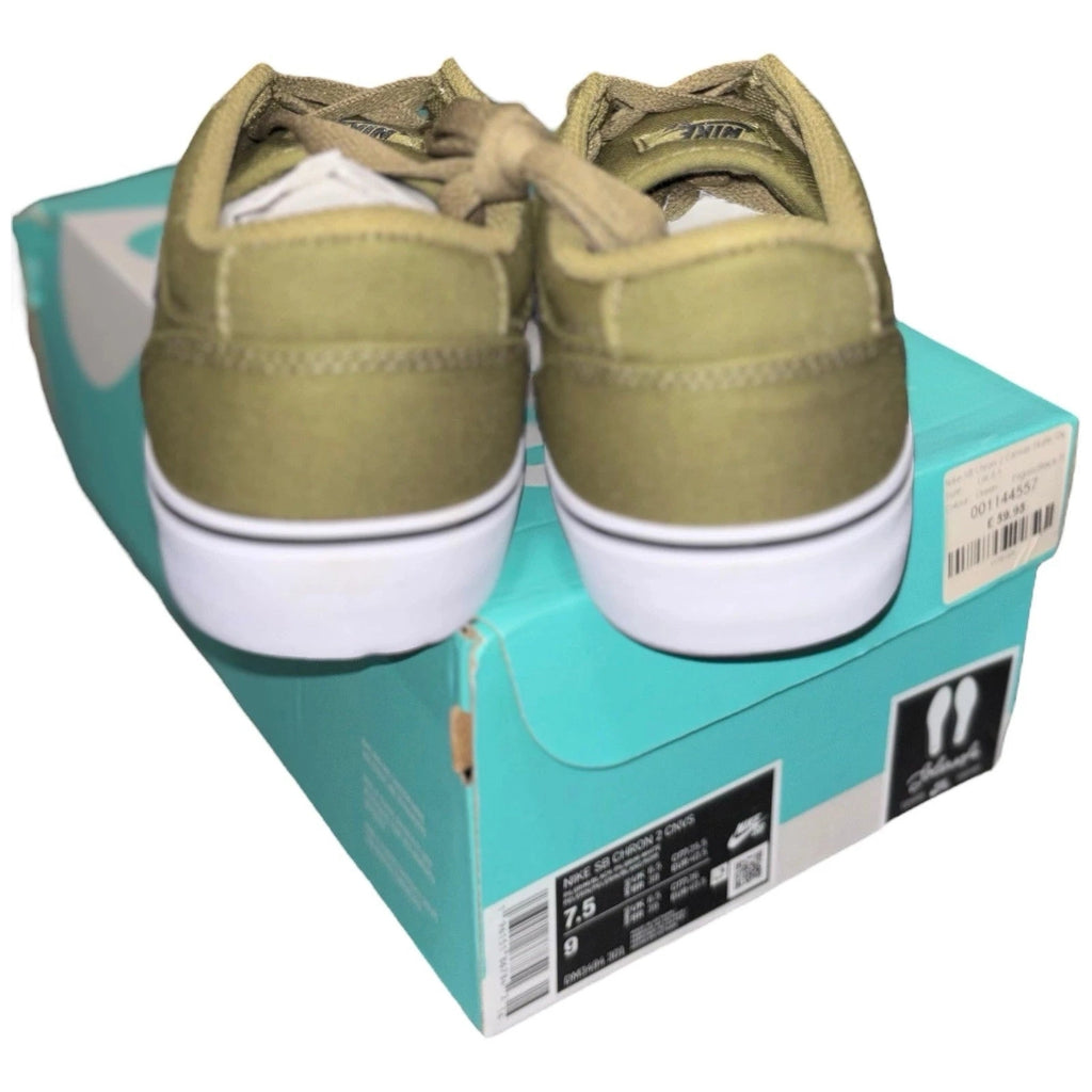 Men's Nike SB Chron 2 Canvas Pilgrim Green Olive Shoes
