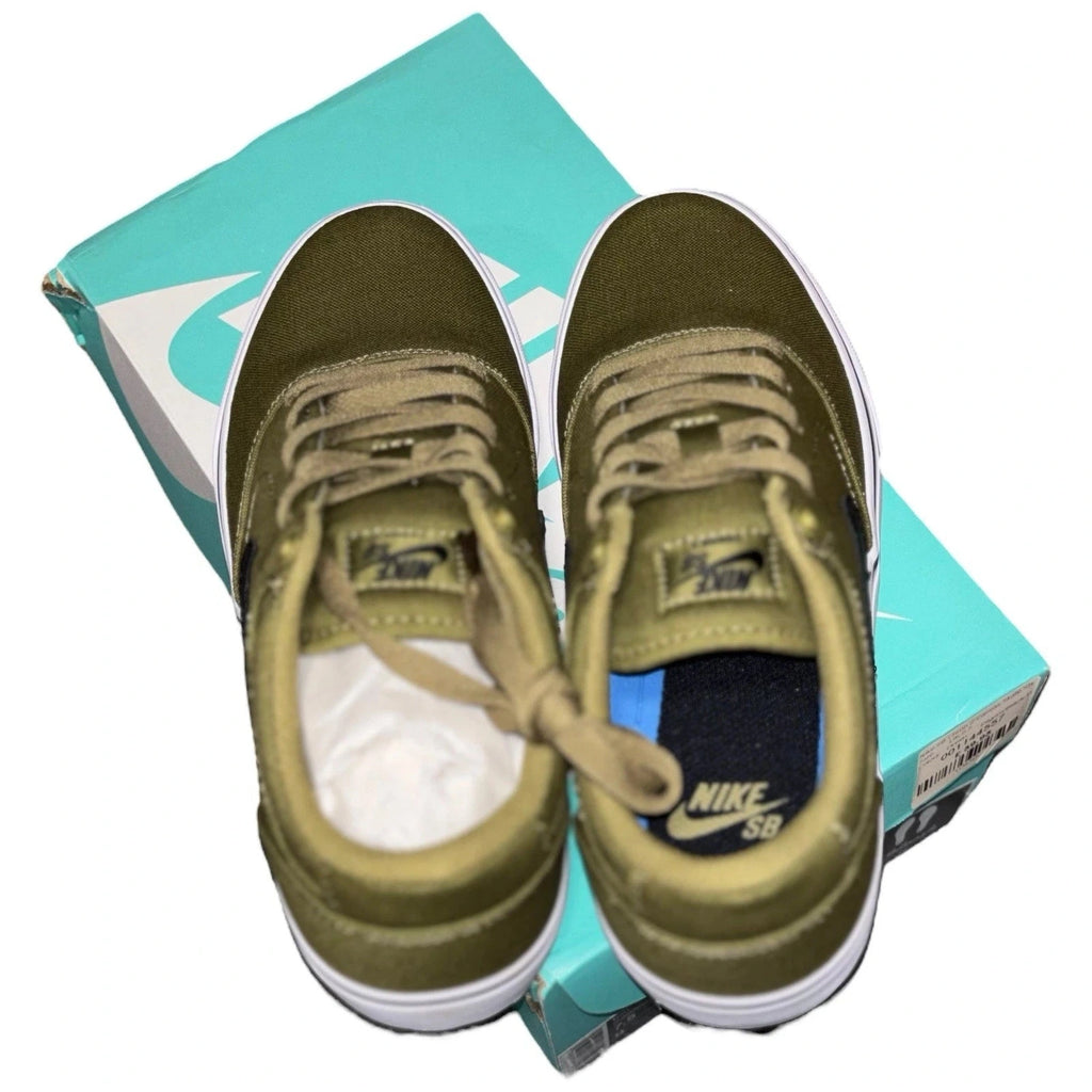 Men's Nike SB Chron 2 Canvas Pilgrim Green Olive Shoes