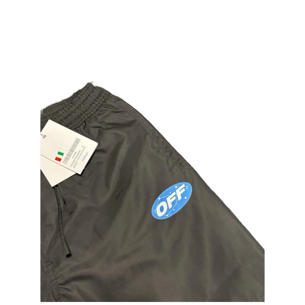 Men's Off-White Multicoloured Swim Shorts