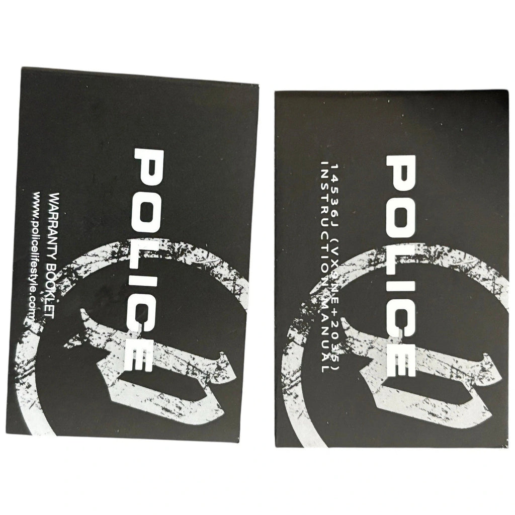 Men's Police Quartz Watch Stainless Steel Silver Dial