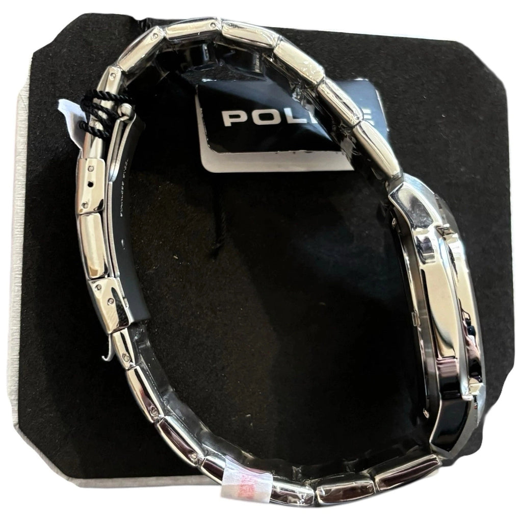 Men's Police Quartz Watch Stainless Steel Silver Dial