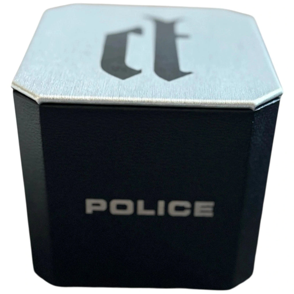 Men's Police Quartz Watch Stainless Steel Silver Dial