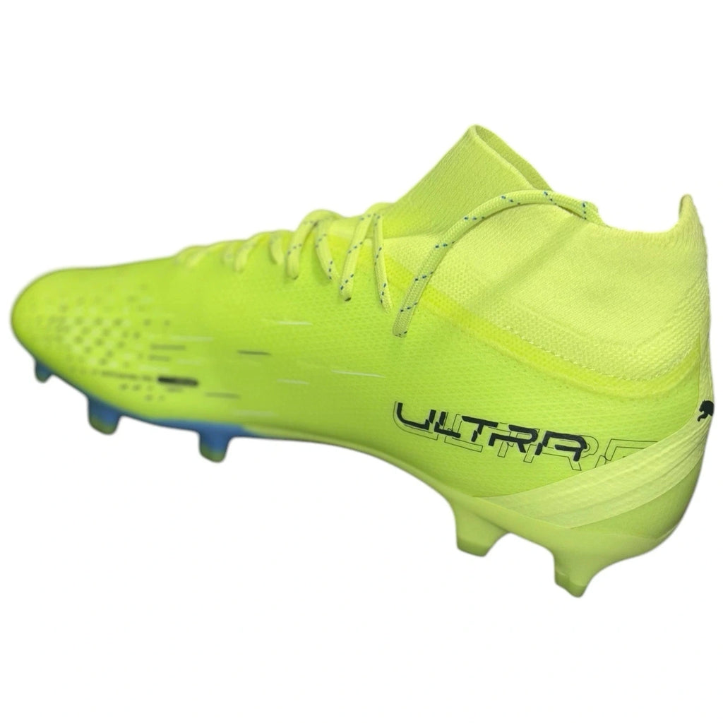 Men's Puma Ultra Pro FG AG Football Boots Cleats Yellow Black