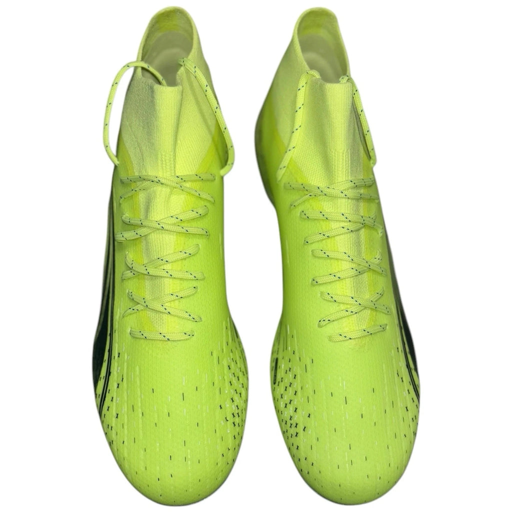 Men's Puma Ultra Pro FG AG Football Boots Cleats Yellow Black